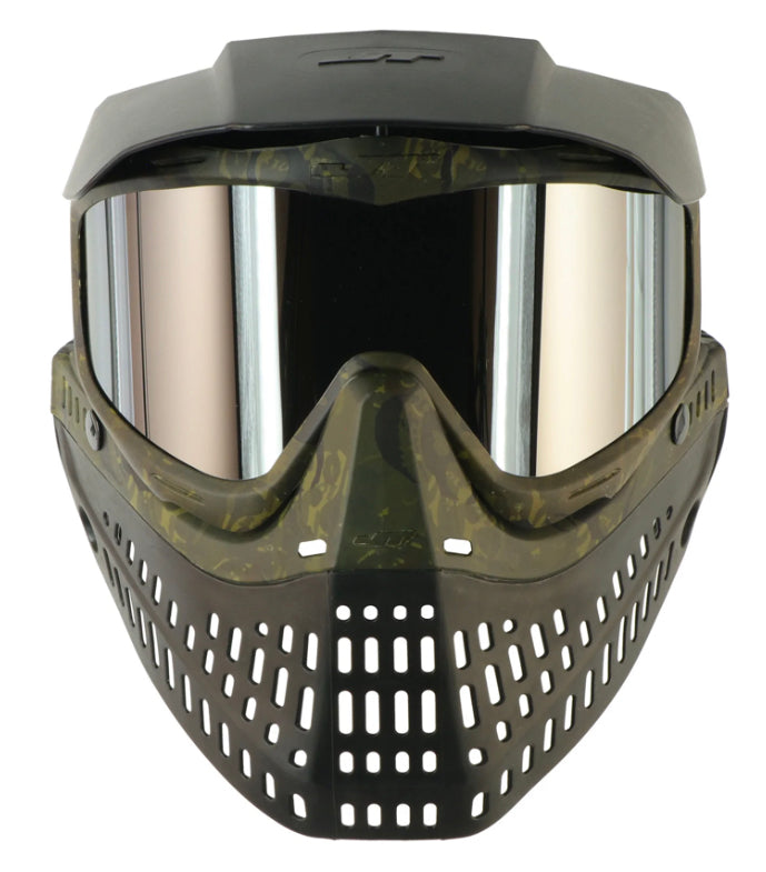JT PROFLEX THERMAL PAINTBALL MASK - OLIVE/BROWN W/ CLEAR LENS