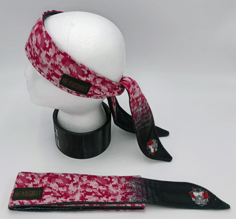 Headshot Headband - Pink Camo