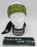 Headshot Headband - Green Camo