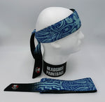 Headshot Headband - Blue Tribal