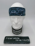 Headshot Headband - Blue Camo