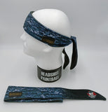 Headshot Headband - Blue Camo