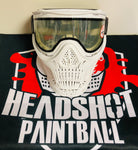 HSTL SKULL GOGGLE - WHITE W/ CLEAR LENS