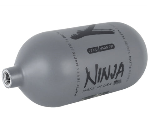 Ninja 77/4500 SL2 Carbon Fiber Air Tank with ProV2 Regulator - Matte Gunsmoke Grey/Black