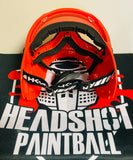 HSTL SKULL GOGGLE - RED W/ CLEAR LENS