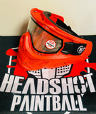 HSTL SKULL GOGGLE - RED W/ CLEAR LENS