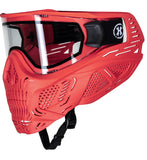 HSTL SKULL GOGGLE - RED W/ CLEAR LENS