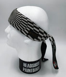 Headshot Headband - Warped Checkerboard