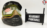 JT PROFLEX THERMAL PAINTBALL MASK - OLIVE/BROWN W/ CLEAR LENS