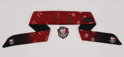 Headshot Headband - Merry Christmas Socks & Snow